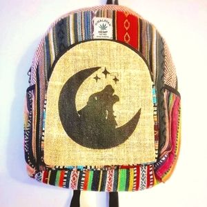 Himalayan Eco-friendly Hemp Backpack handmade in Nepal .THC free pure organic .